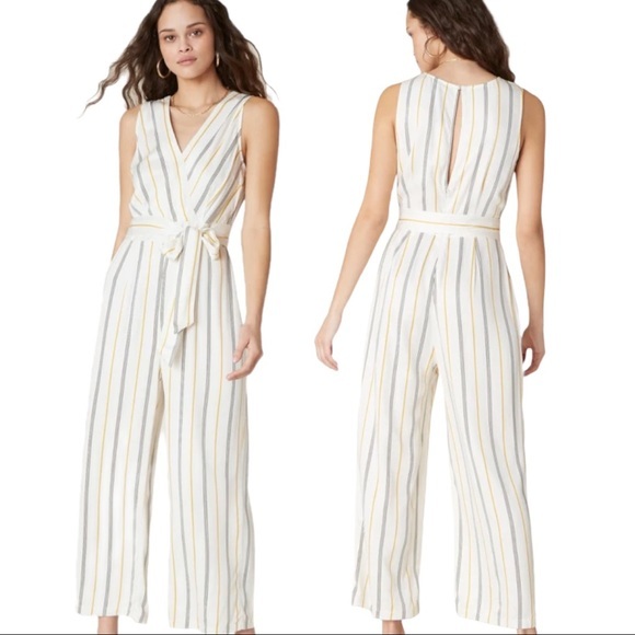BB Dakota Pants - NWT BB Dakota Know Your Stripe Jumpsuit Size 10